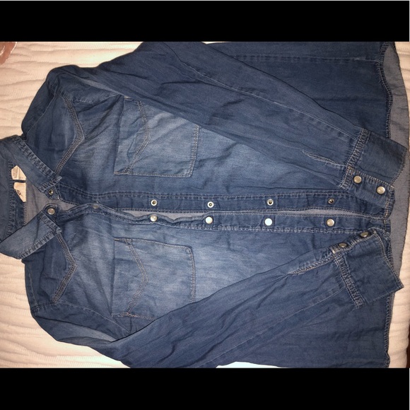 Denim button Up - Picture 2 of 2